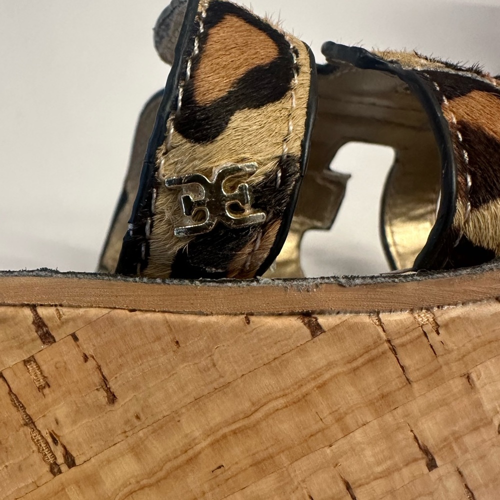 Sam Edelman platform sandal leopard print - Picture 4 of 9